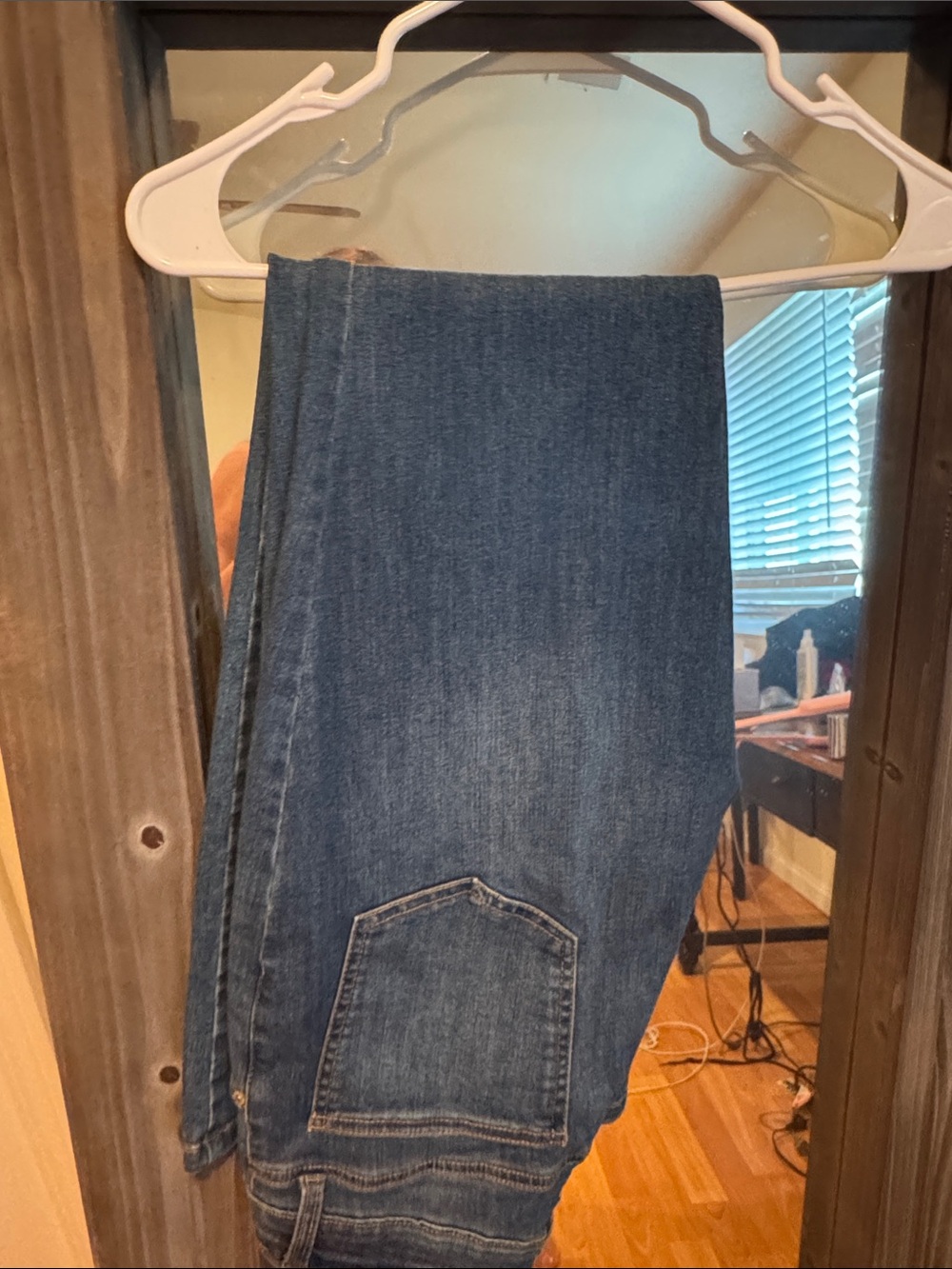 Curvy fit Style & Co. Women's Boot-Cut Jeans in Dark Blue Denim